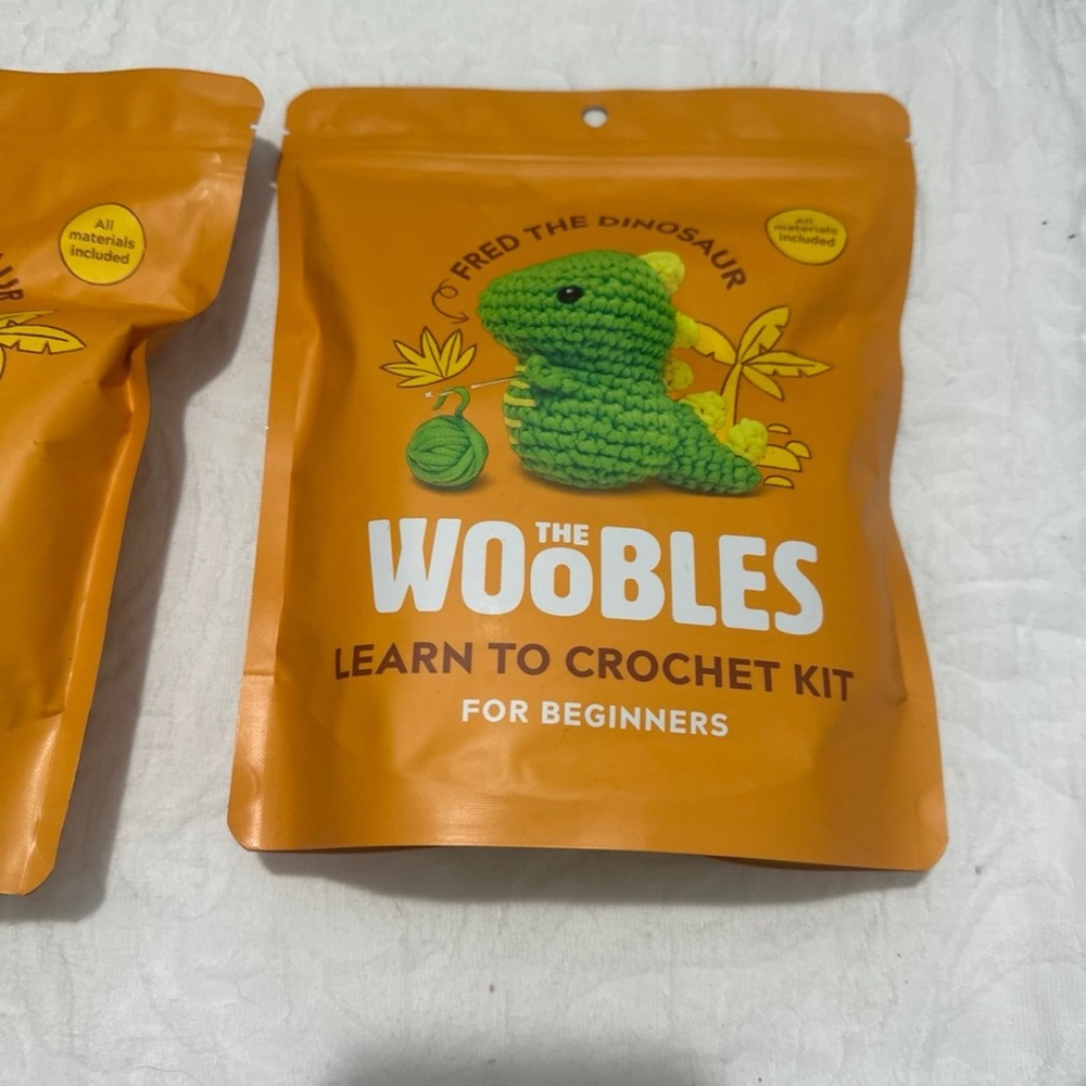 The Woobles Crochet Kit - Fred the Dinosaur